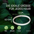 Haarallerliebst Haargummi Damen 12er Set – Haargummis flach ohne Metall aus Bio-Baumwolle & Naturkautschuk - HAARallerliebst