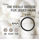 Haarallerliebst Haargummi Damen 20er Set – Haargummis ohne Metall aus Bio-Baumwolle & Naturkautschuk - HAARallerliebst