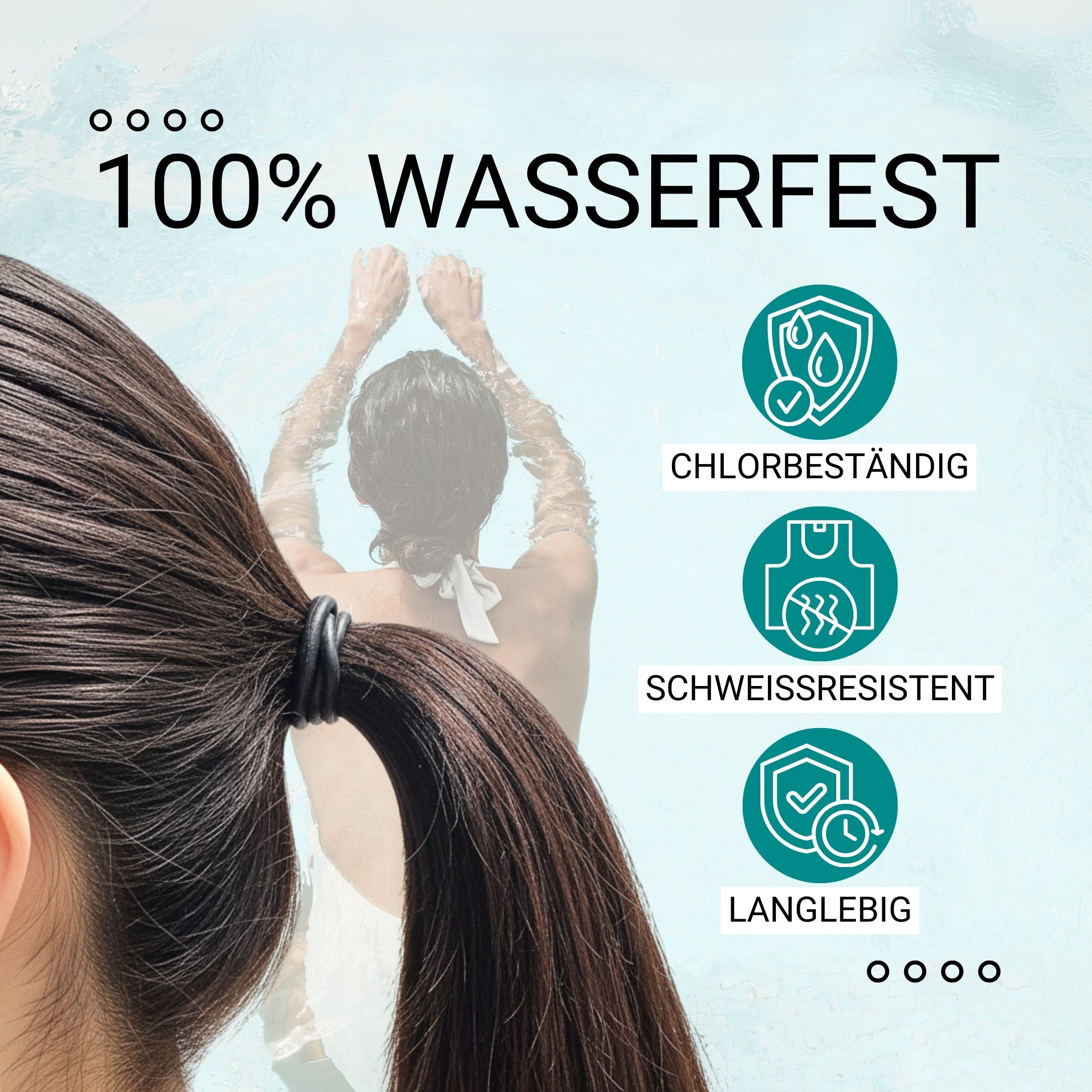 Silikon Haargummis (schwarz | 9 Stück) extra starker Halt - HAARallerliebst