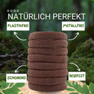 Haarallerliebst Haargummi Damen 8er Set – Haargummis soft ohne Metall aus Bio-Baumwolle - HAARallerliebst