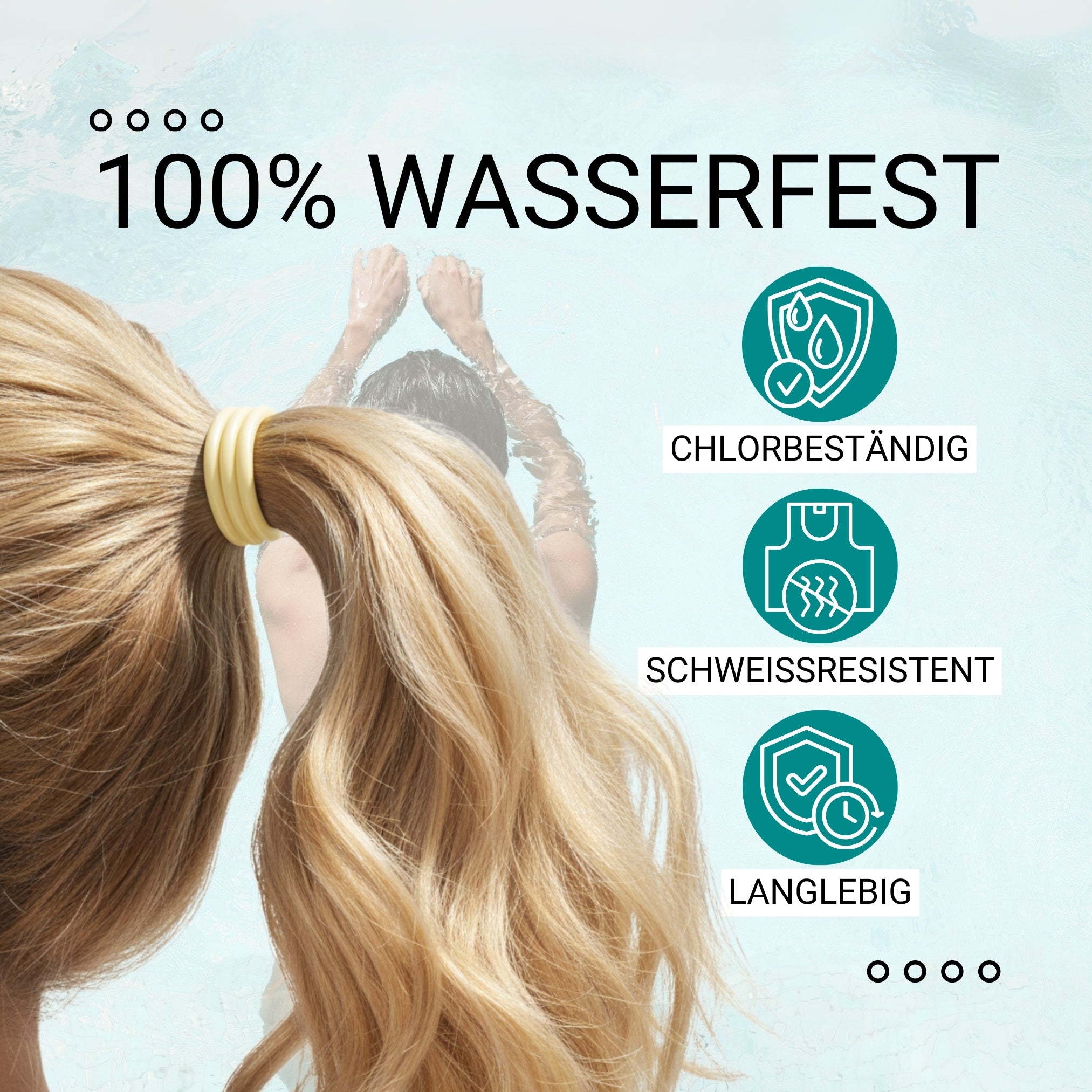 Silikon Haargummis (gelb | 9 Stück) extra starker Halt - HAARallerliebst