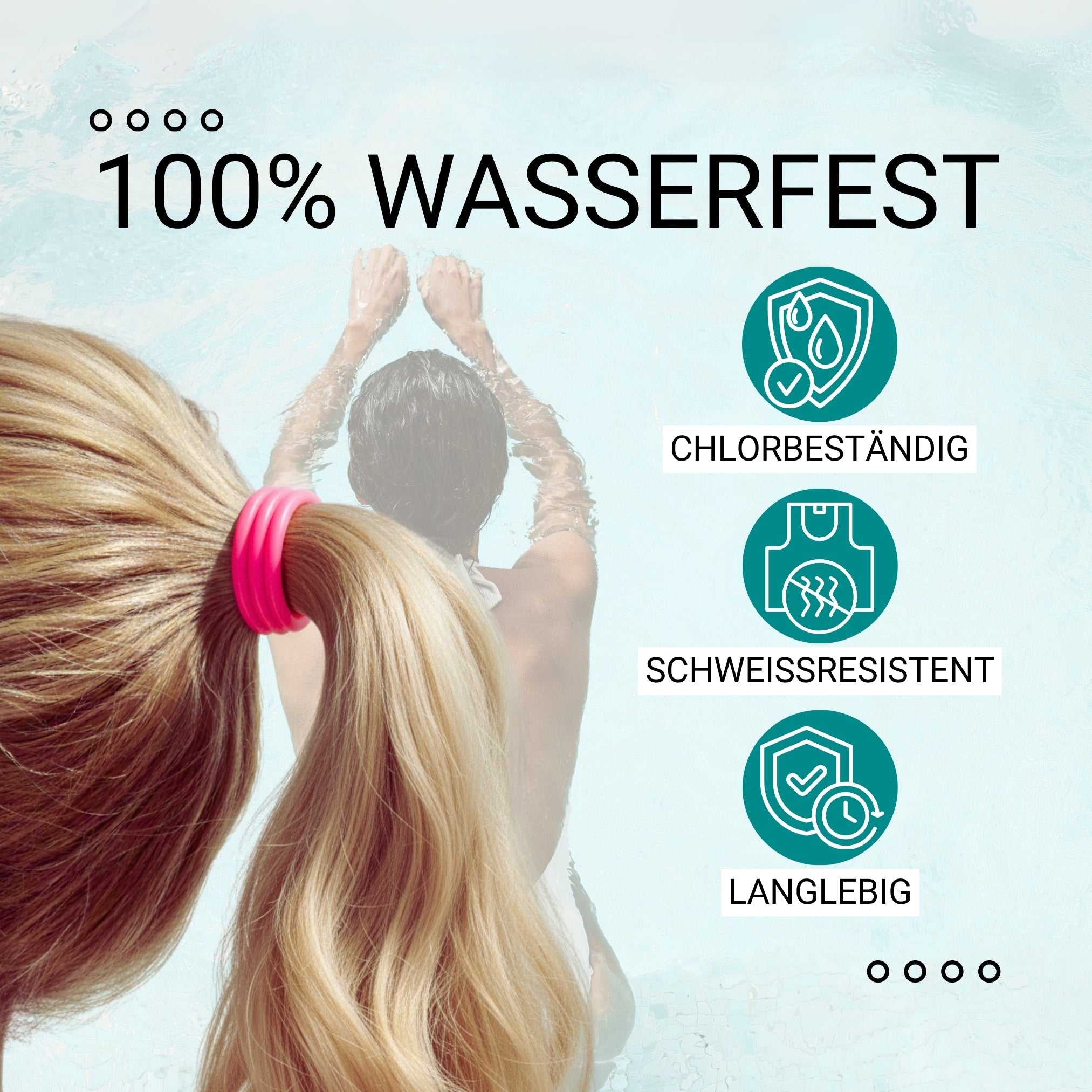 Silikon Haargummis (pink| 9 Stück) extra starker Halt - HAARallerliebst