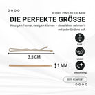 Bobby Pins mini (beige | 50 Stück | 34mm) - HAARallerliebst