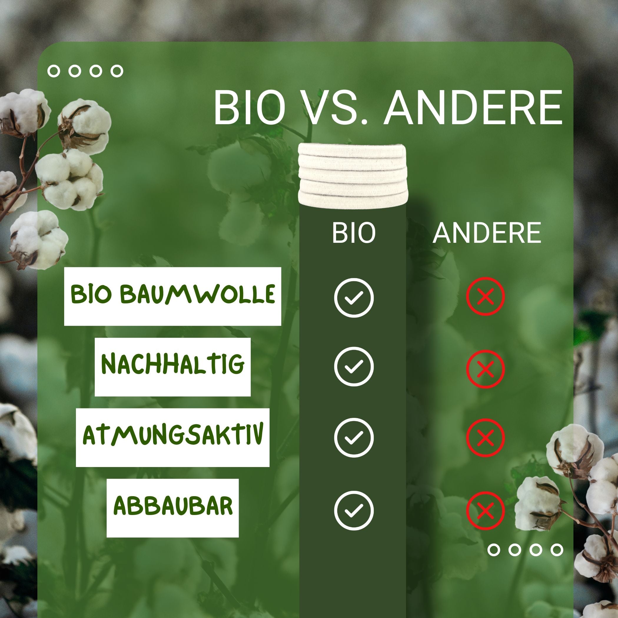 Haarallerliebst Haargummi Damen 12er Set – Haargummis flach ohne Metall aus Bio-Baumwolle & Naturkautschuk - HAARallerliebst