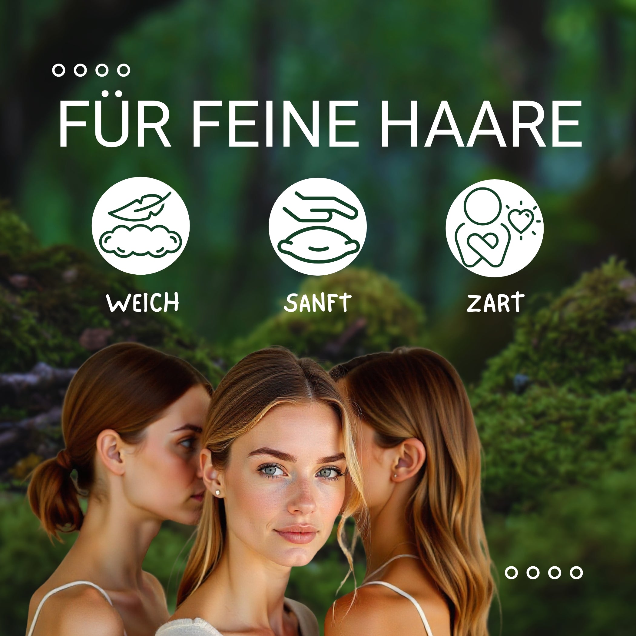 Haarallerliebst Haargummi Damen 12er Set – Haargummis soft ohne Metall aus Bio-Baumwolle & Naturkautschuk – Zopfgummi dunkelbraun für starken Halt – Schonend zu Haar & Umwelt - HAARallerliebst