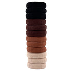 Haarallerliebst Haargummi Damen 12er Set – Haargummis soft ohne Metall aus Bio-Baumwolle & Naturkautschuk – Schonend zu Haar & Umwelt - HAARallerliebst