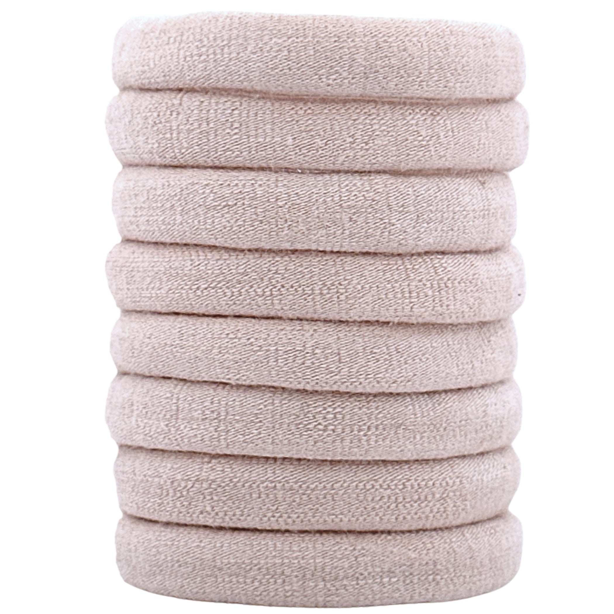 Haarallerliebst Haargummi Damen 8er Set – Haargummis soft ohne Metall aus Bio-Baumwolle - HAARallerliebst