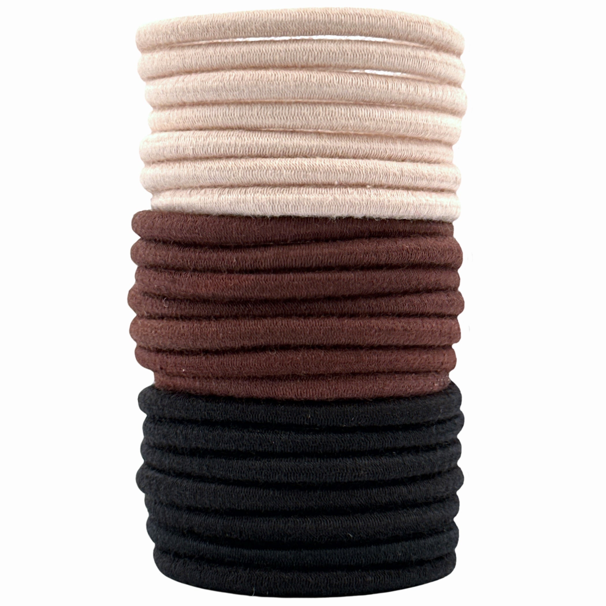 Haarallerliebst Haargummi Damen 18er Set – Haargummis ohne Metall aus Bio-Baumwolle & Naturkautschuk - HAARallerliebst