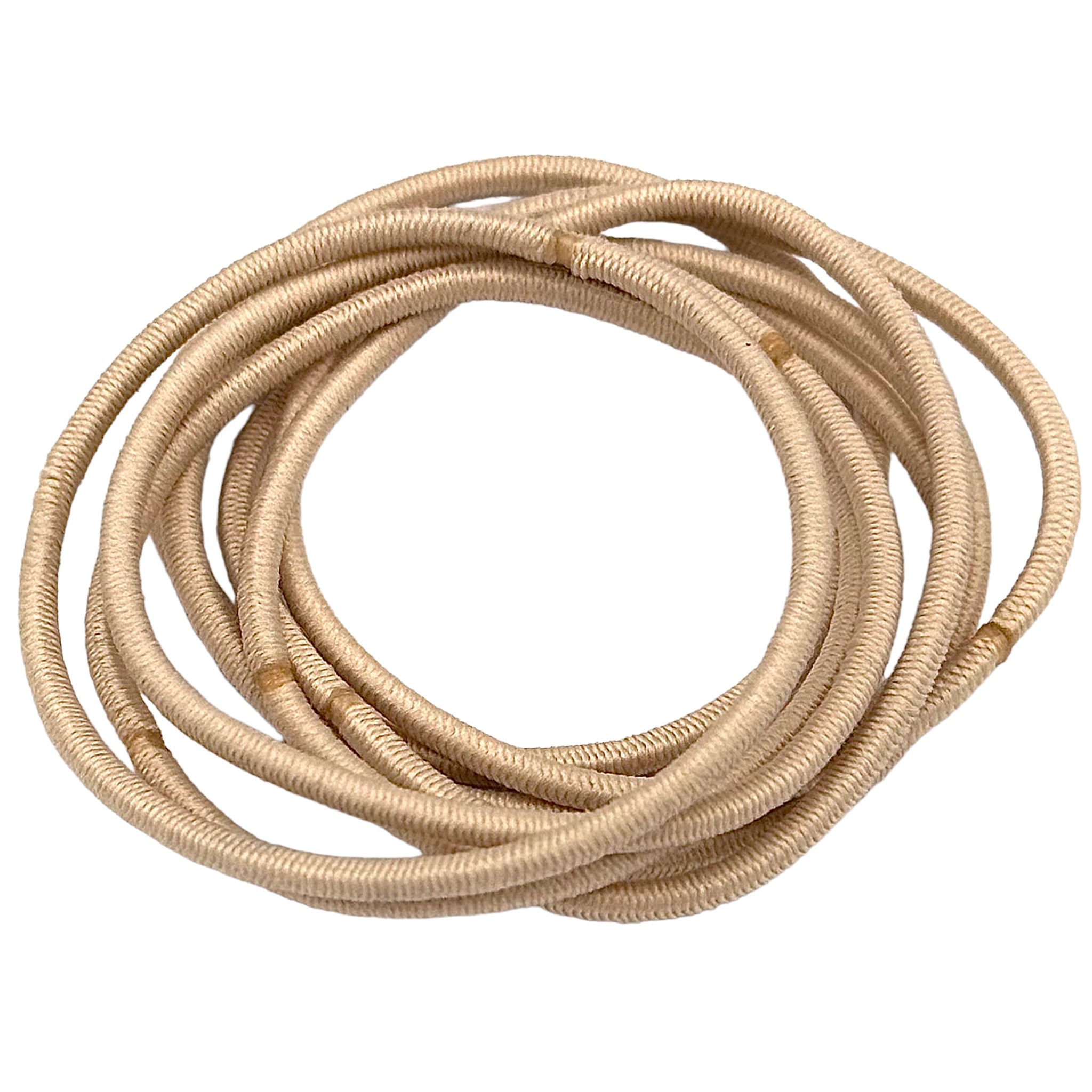 Test Haargummi Set (beige | 78 Stück | 7 Sorten) dünne Haargummis - HAARallerliebst