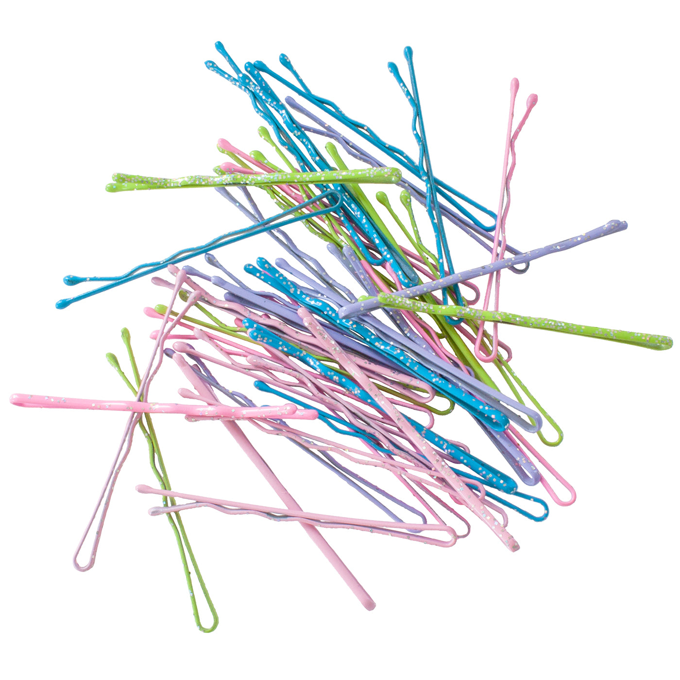 Bobby Pins (40 Stück | bunt mit Glitzer) - HAARallerliebst