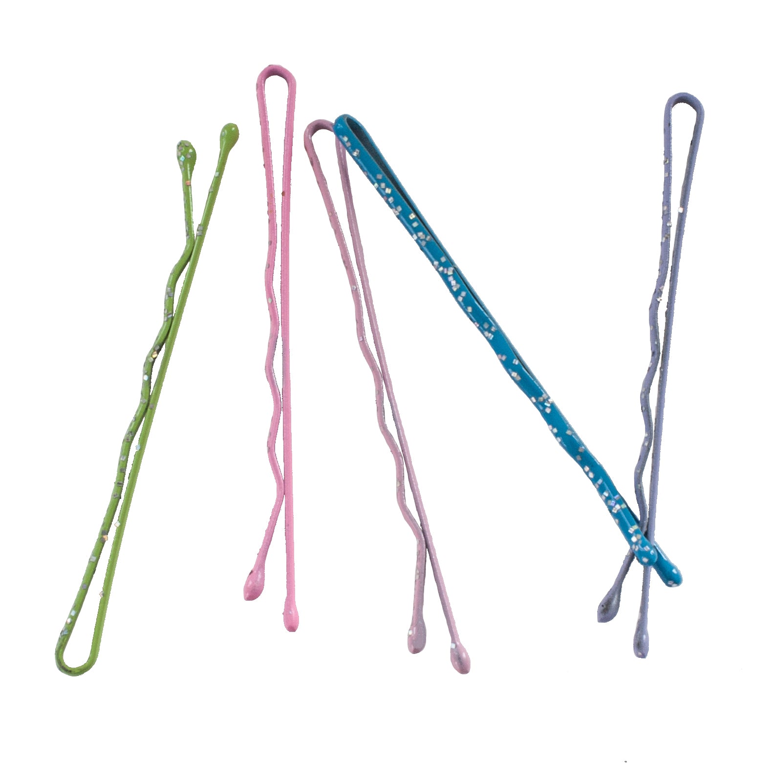 Bobby Pins (40 Stück | bunt mit Glitzer) - HAARallerliebst