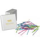 Bobby Pins (40 Stück | bunt mit Glitzer) weisse Schachtel - HAARallerliebst