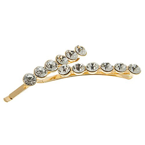 Haarspange gold mit Steinen (2 Stück | 6cm) - HAARallerliebst