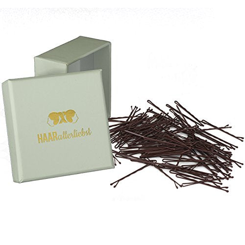 Bobby Pins (braun | 50 Stück | 5cm) - HAARallerliebst