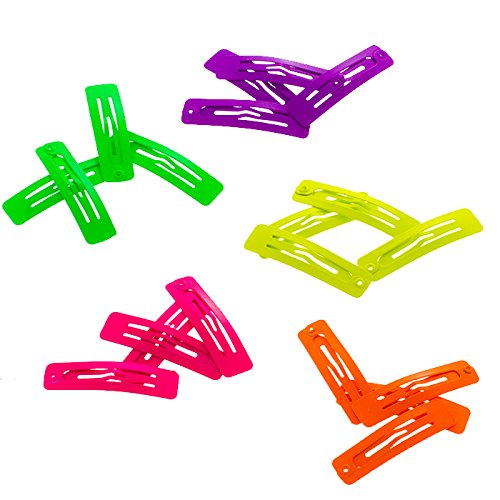 Haarspangen rechteckig (neon | 20 Stück | 39mm) - HAARallerliebst