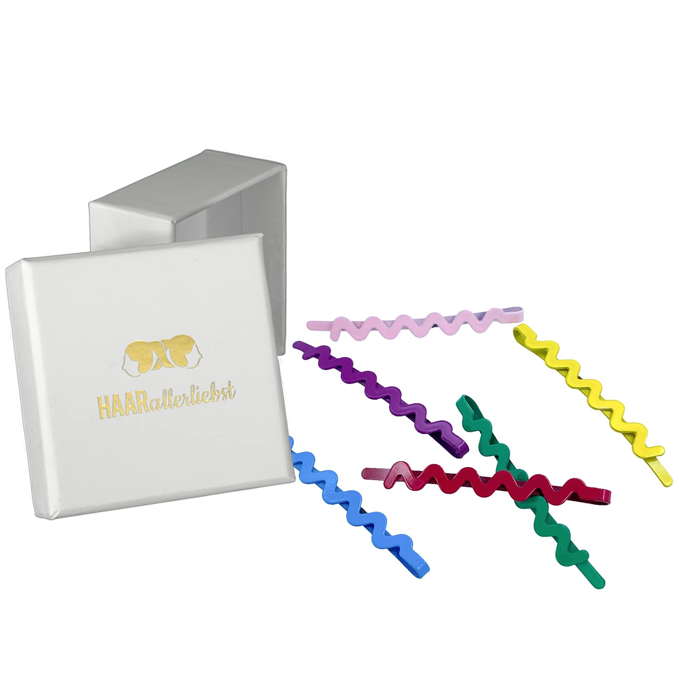 Bobby Pins gewellt (bunt/ 6 Stück | 45mm) - HAARallerliebst