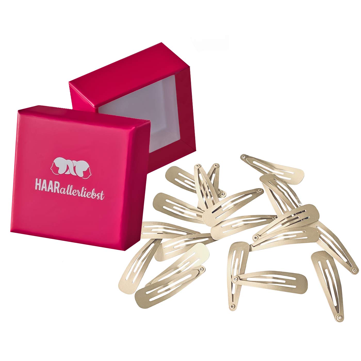 Haarspangen (beige | 20 Stück | 5cm) - HAARallerliebst