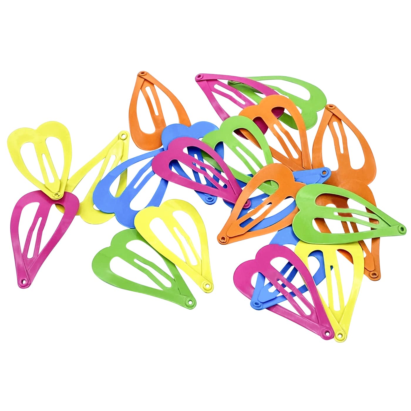 Haarspange Herz bunt (20 Stück | 36mm) - HAARallerliebst