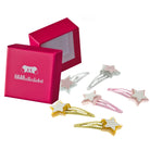 Haarspangen Sterne (Glitzer | 6 Stück) pinke Box - HAARallerliebst
