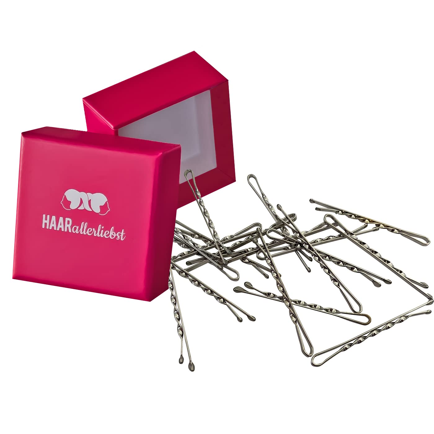Bobby Pins gedreht (24 Stück | 5cm | (beige, gold, roségold, silber) für ultimativen Halt - HAARallerliebst