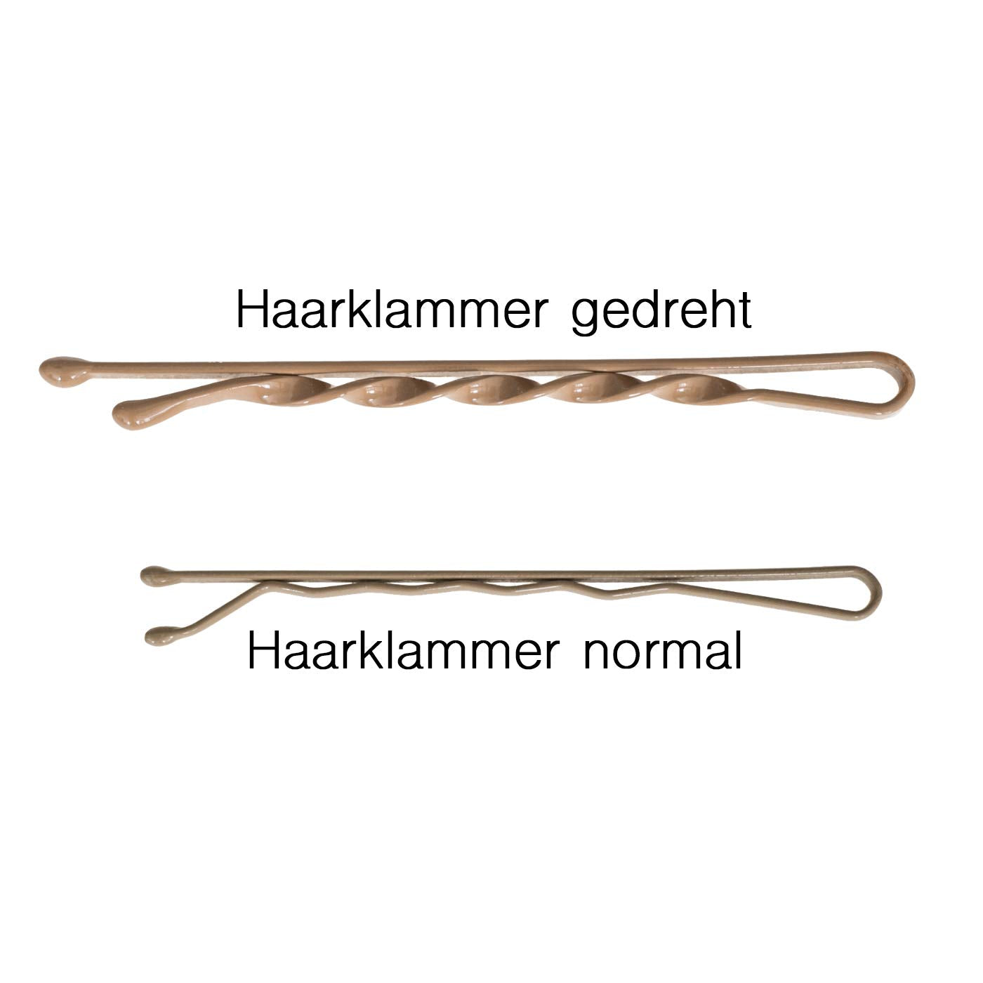 Bobby Pins gedreht (24 Stück | 5cm | (beige, gold, roségold, silber) für ultimativen Halt Vergleich - HAARallerliebst