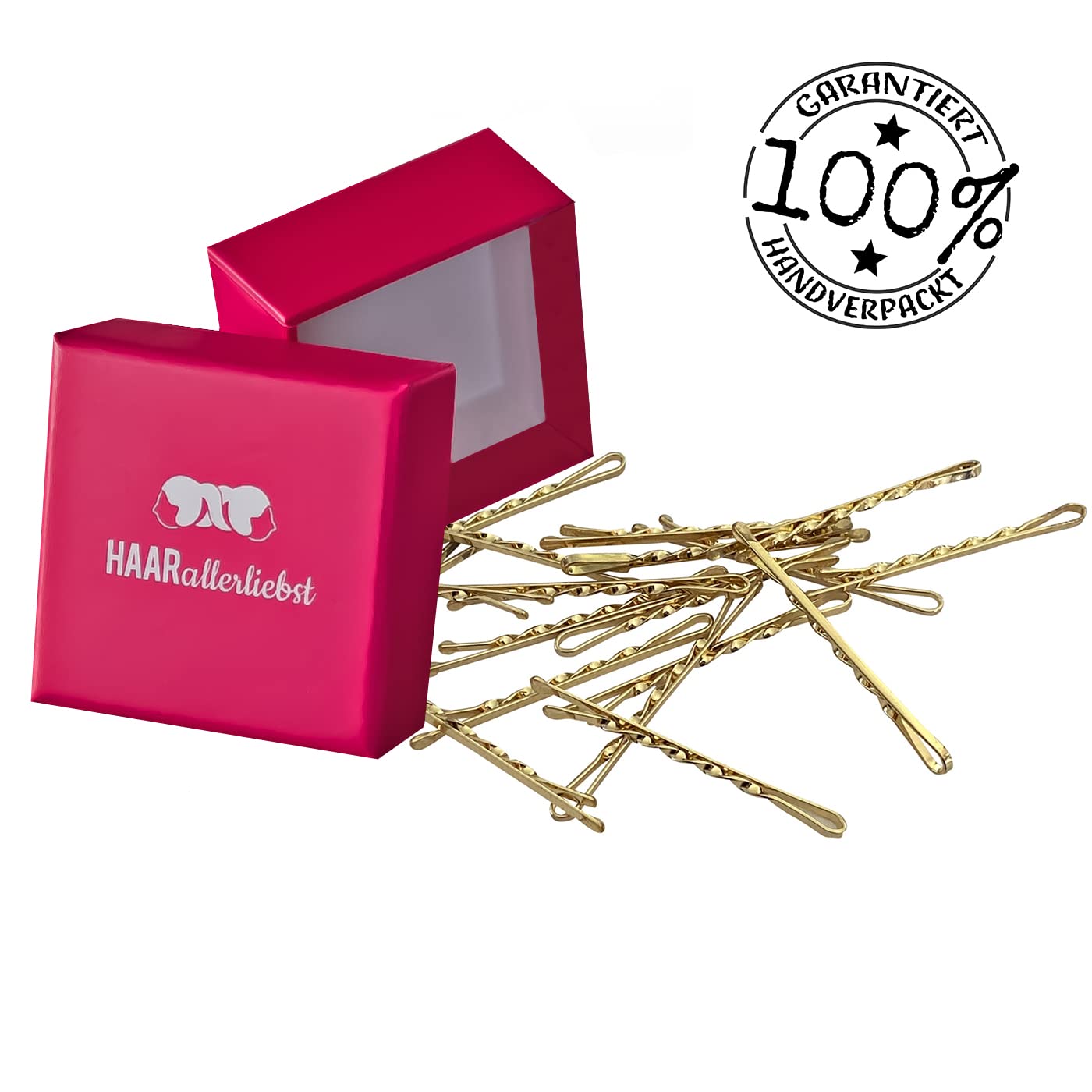 Bobby Pins gedreht (24 Stück | 5cm | (beige, gold, roségold, silber) für ultimativen Halt - HAARallerliebst