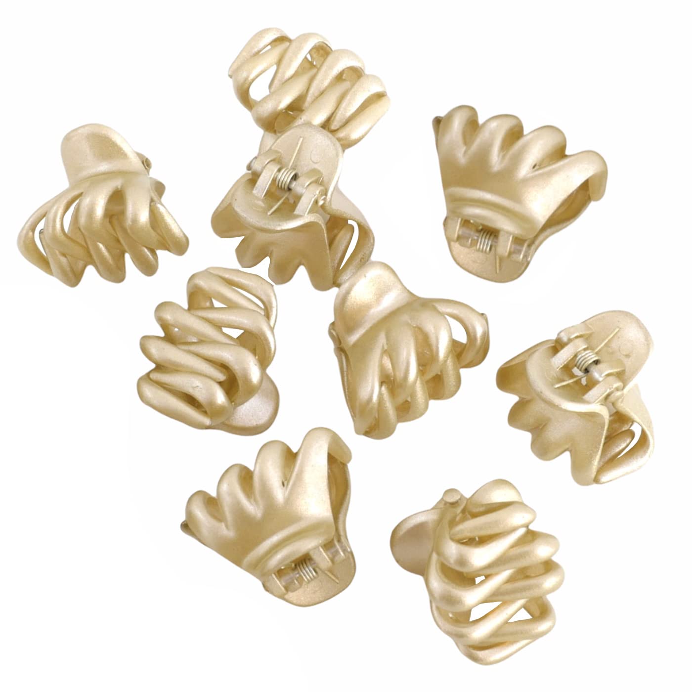 Kleine Haarklammern (gold schimmernd | 9 Stück | 24mm) - HAARallerliebst