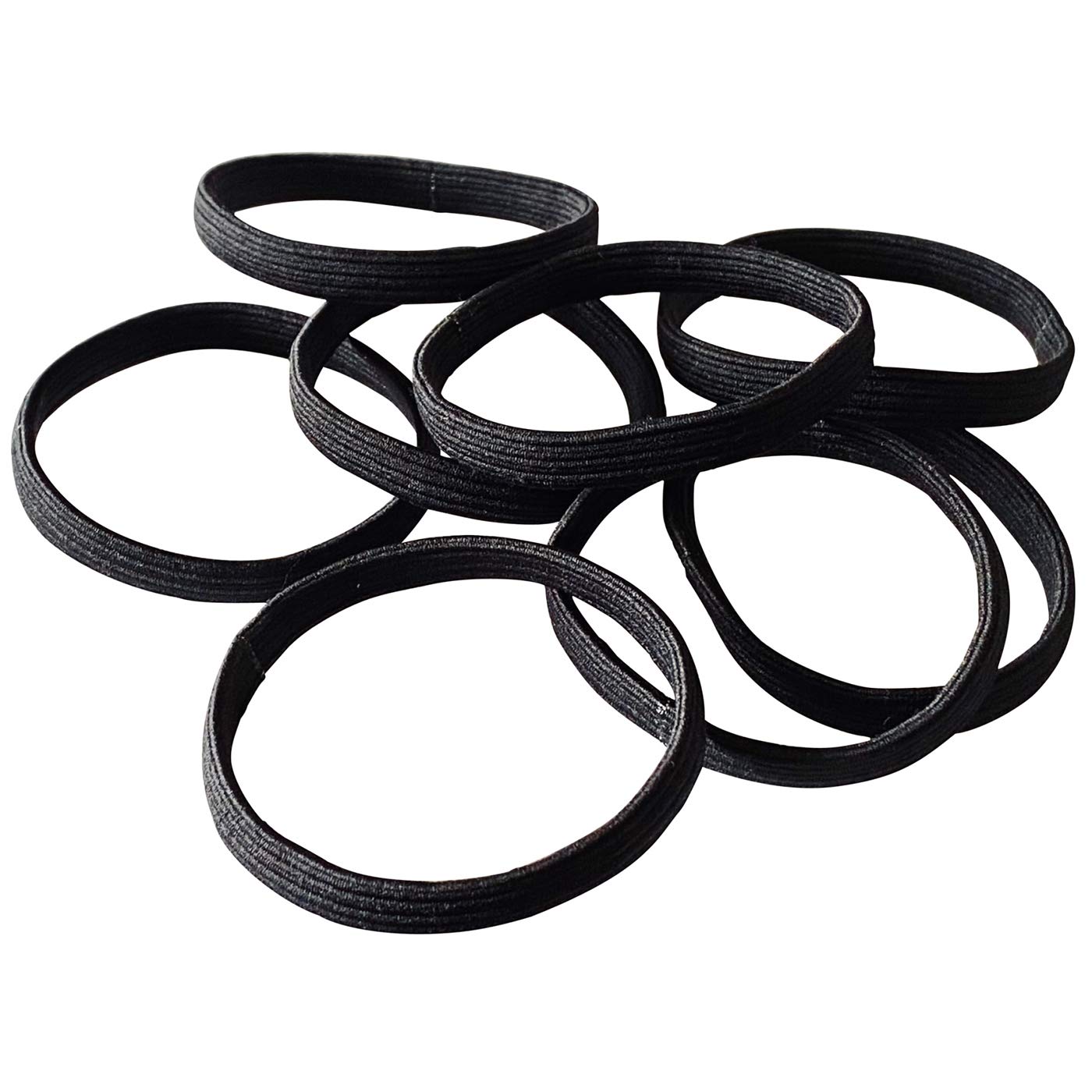 Haargummis schwarz extra breit (8 Stück | 9mm breit) - HAARallerliebst
